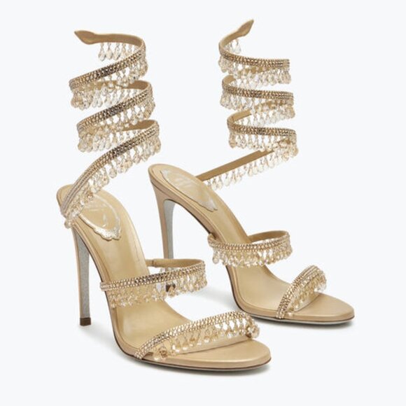 RENE CAOVILLA NUDE JEWEL SANDALS CHANDELIER - Picture 1 of 13